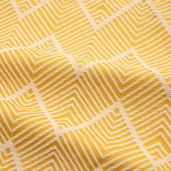 Geometrischer Stoff JH-01 – Gelb