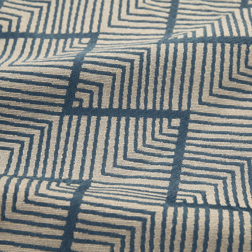 Geometrischer Stoff JH-02 – Graublau