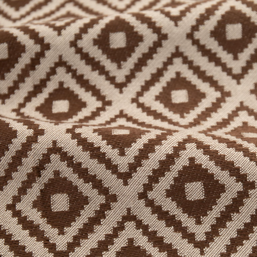 Geometrischer Stoff JH-07 – Braun