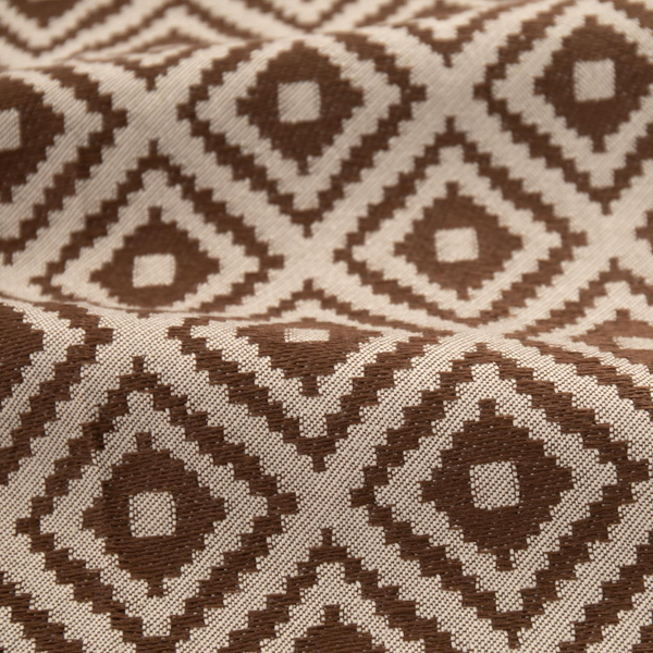 Geometrischer Stoff JH-07 – Braun