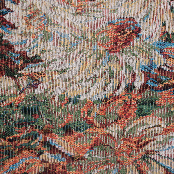 Blumenstoff FF-06 – Multicolor Blau